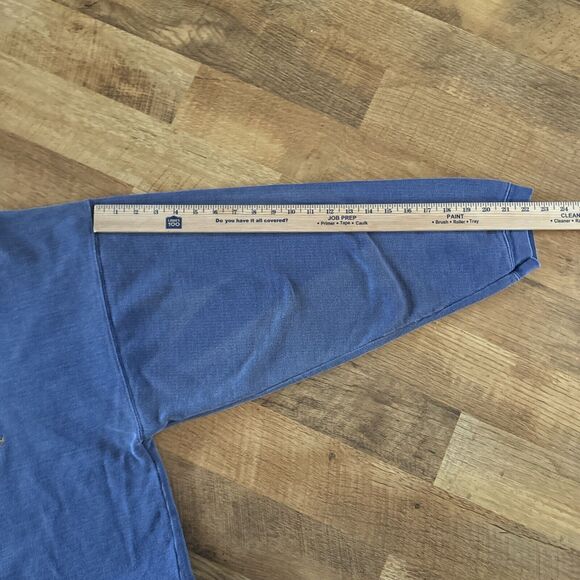 Vtg 90s Y2K St Louis Rams Football FADED Distressed Blue Galt Sand Sweatshirt XL - Picture 10 of 11